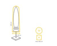 Winza parasol beschermhoes L220 B40 Winza parasol beschermhoes L220 B40