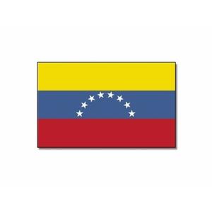 Vlag Venezuela - 90 x 150 cm - feestartikelen - Landen thema - supporter - decoratie - met ringen