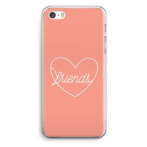 Friends heart: iPhone 5 / 5S / SE Transparant Hoesje