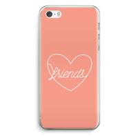 Friends heart: iPhone 5 / 5S / SE Transparant Hoesje - thumbnail