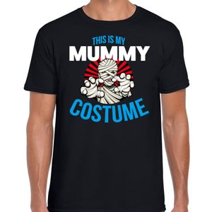 Mummy costume halloween verkleed t-shirt zwart voor heren
