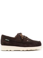 Sebago chaussures bateau en daim à lacets - Marron