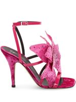 Giuseppe Zanotti sandales Florant en velours - Rose