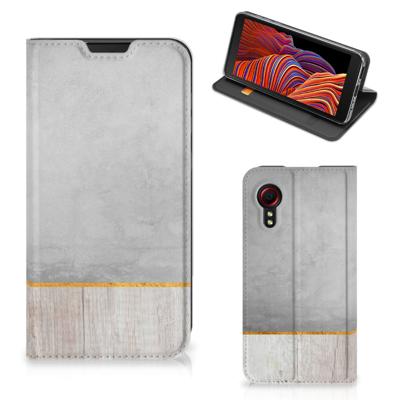 Samsung Galaxy Xcover 5 Book | Wallet Case | Wood Concrete