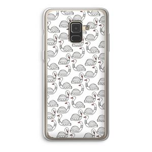 Zwanen: Samsung Galaxy A8 (2018) Transparant Hoesje