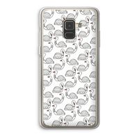 Zwanen: Samsung Galaxy A8 (2018) Transparant Hoesje