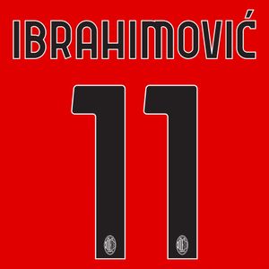 Ibrahimović 11 (Officiële AC Milan Bedrukking 2023-2024)