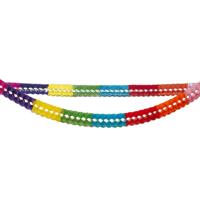 Verjaardag feest slinger Tropical - 2x stuks - 600 cm - papier - versiering - kinderfeestje