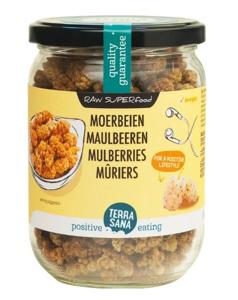 Terrasana Raw moerbei bessen wit in glas bio