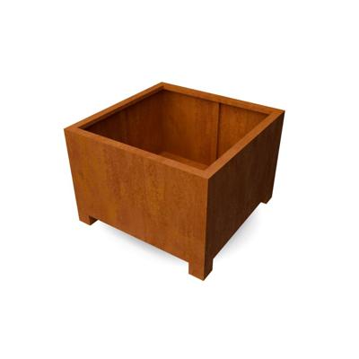 Geroba Geroba Artesa LF9 vierkante plantenbak op pootjes 1000x1000x700mm - Cortenstaal Geroba Geroba Artesa LF9 vierkante plantenbak op pootjes 1000x1000x700mm - Cortenstaal