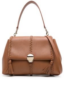 Chloé sac porté épaule Penelope Soft en cuir - Marron