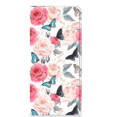 OPPO Reno8 Smart Cover Butterfly Roses OPPO Reno8 Smart Cover Butterfly Roses