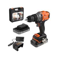 BLACK+DECKER BLD683D2XK Accu Schroef-/Klopboormachine | 18 V | BL | 2x 2.0Ah Accu + Lader | In Koffer - BLD683D2XK-QW