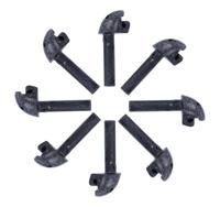 Eurofender Spatd ef bev clip pvc zw set a 8