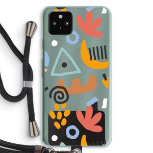 Abstract: Pixel 5a 5G Transparant Hoesje met koord