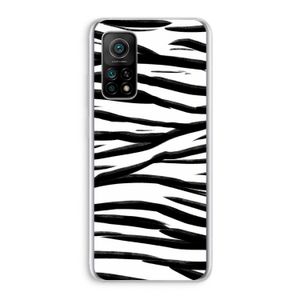 Zebra pattern: Xiaomi Mi 10T 5G Transparant Hoesje