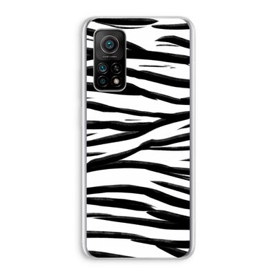 Zebra pattern: Xiaomi Mi 10T 5G Transparant Hoesje