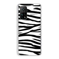 Zebra pattern: Xiaomi Mi 10T 5G Transparant Hoesje