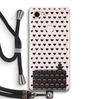 Hartjes: Pixel 3 Transparant Hoesje met koord