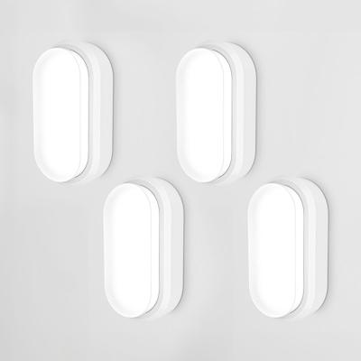 Set van 4 C-Series - LED Plafondlamp wit ovaal - Wandlamp - Scheepslamp - IP54 - 18 Watt - 1830lm - 6500K Daglicht wit - voor binnen en buiten
