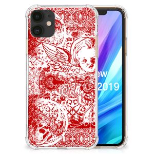 Extreme Case Apple iPhone 11 Angel Skull Rood