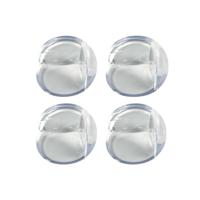 Hoekbeschermers - 4x - rond - transparant - baby veiligheid - tafel hoekbescherming Hoekbeschermers - 4x - rond - transparant - baby veiligheid - tafel hoekbescherming
