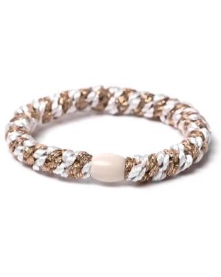Banditz Haarelastiekje en Armband White Goldtwist