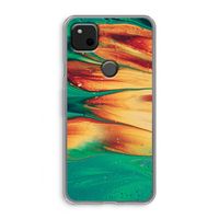 Green Inferno: Google Pixel 4a Transparant Hoesje