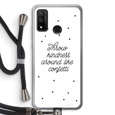 Confetti: Huawei P Smart (2020) Transparant Hoesje met koord