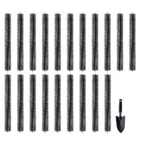 VEVOR dakgootborstel, 18,3 m totale lengte, φ110 mm, dakgootreinigingstool, maaiveldgootborstel, bladbescherming voor dakgoten 12,7 cm, verwijdert moeiteloos bladeren en vuil van het dak, set van 20