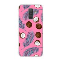 Kokosnoot roze: Samsung Galaxy A6 Plus (2018) Transparant Hoesje