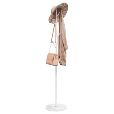 VidaXL Kapstok 177 cm gepoedercoat ijzer wit