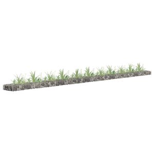 VidaXL Gabion plantenbak verhoogd 450x30x10 cm gegalvaniseerd staal