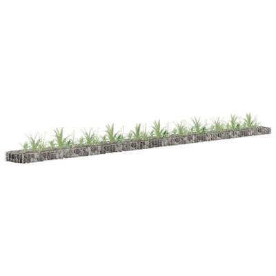 VidaXL Gabion plantenbak verhoogd 450x30x10 cm gegalvaniseerd staal