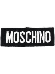 Moschino écharpe à logo - Noir