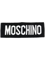 Moschino écharpe à logo - Noir