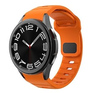Horlogeband voor Samsung Galaxy Watch 6/5/4 40/44mm, Galaxy Watch 5 Pro 45mm, Galaxy Watch 4/6 Classic 42/46/43/47mm, Watch 3, Active 2, Gear S2 Siliconen Vervanging Band Waterbestendig Verstelbaar miniinthebox