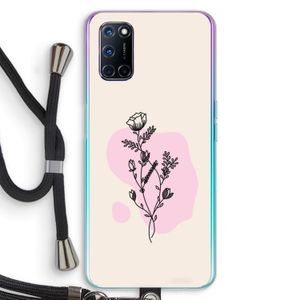 Roses are red: Oppo A92 Transparant Hoesje met koord