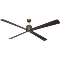 CasaFan ECO NEO III 180-4 BZ-NB/KI WiFi Flügel Nussbaum/Kirsche Plafondventilator Brons Met afstandsbediening, Timer, Met wintermodus, Bediening via App