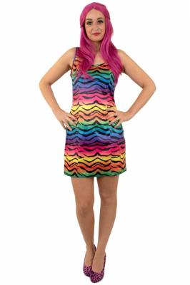 Jurk tijger regenboog