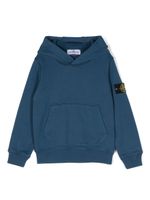 Stone Island Junior hoodie à motif Compass - Bleu