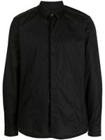 LES HOMMES chemise à détails d'œillets - Noir