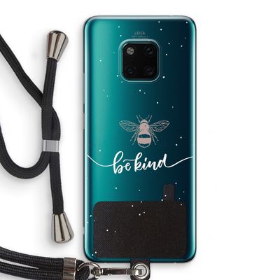 Be(e) kind: Huawei Mate 20 Pro Transparant Hoesje met koord