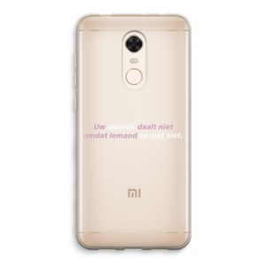 uw waarde daalt niet: Xiaomi Redmi 5 Transparant Hoesje