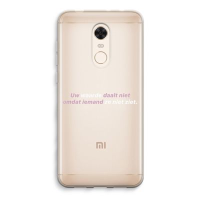 uw waarde daalt niet: Xiaomi Redmi 5 Transparant Hoesje