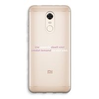 uw waarde daalt niet: Xiaomi Redmi 5 Transparant Hoesje