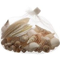 Maritieme decoratie schelpjes 350 gram witte/bruine schelpen   -