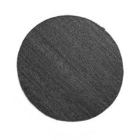 Nordic Weavers Rond wollen vloerkleed Lett - donkergrijs - 300 cm rond