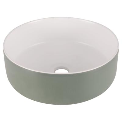Differnz MIRA Waskom - 36x12cm - keramiek- groen/wit 38.009.05