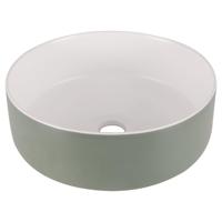 Differnz MIRA Waskom - 36x12cm - keramiek- groen/wit 38.009.05